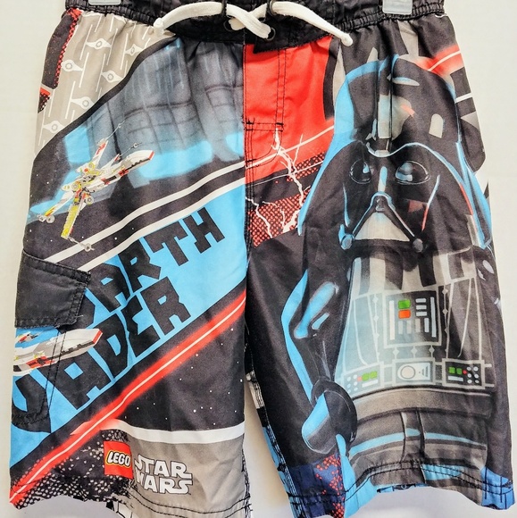 Boys Lego Star Wars Swim Shorts Darth Vader - Picture 1 of 8